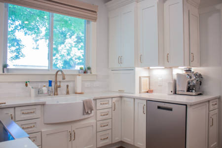Franklin Tennessee Kitchen Remodel white cabinets