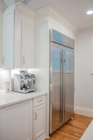 Franklin Tennessee Kitchen Remodel fridge cabinets