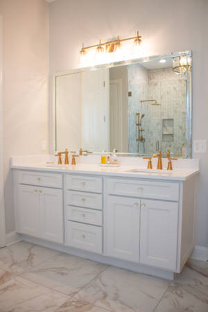 Franklin Tennessee Bathroom Remodel White Vanity