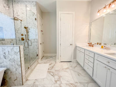 Franklin Tennessee Bathroom Remodel Shower Vanity