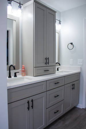 Franklin Tennessee Bathroom Remodel vanity sink mirrors