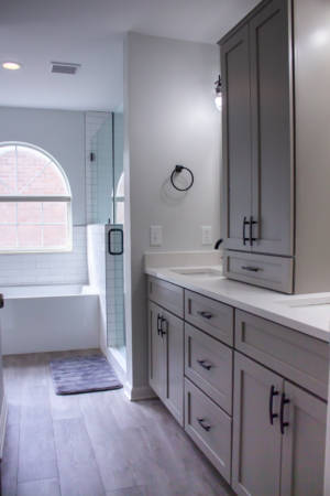 Franklin Tennessee Bathroom Remodel vanity sink mirrors